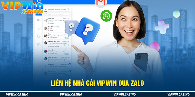 Liên hệ nhà cái Vipwin qua Zalo